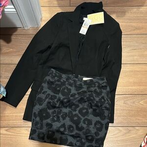 NWT Michael kors black jacket and skirt lot